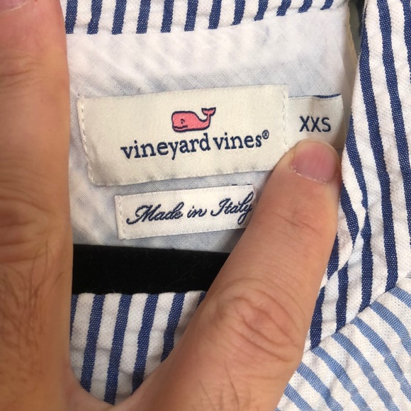 Vineyard Vines blue and white stripe panel dress - Picture 2 of 3